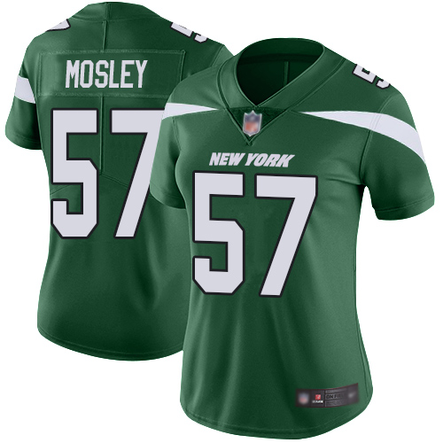 New York Jets Limited Green Women C.J. Mosley Home Jersey NFL Football #57 Vapor Untouchable->women nfl jersey->Women Jersey
